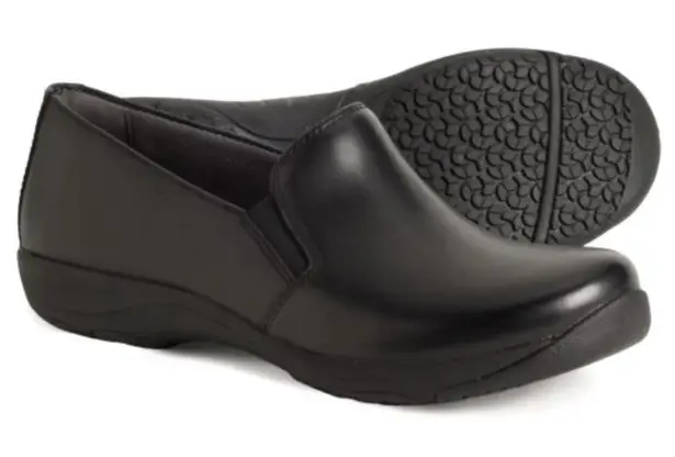 Dansko Women's EU 40 US 9.5-10 Nora Black Leather Slip On Loafers Shoes Clogs