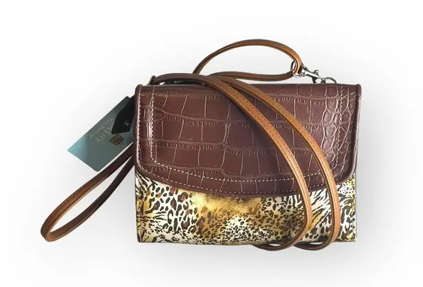 Kathy Van Zeeland new ❤︎︎ Crossbody Wallet Clutch Handbag ❤︎︎ Animal Print ❤︎︎