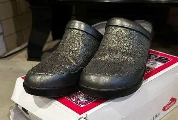 Alegria Isabelle pewter metallic clog mule EU 37, US 7/7.5