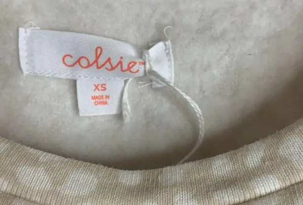 Colsie Sweatshirt,Size XS White