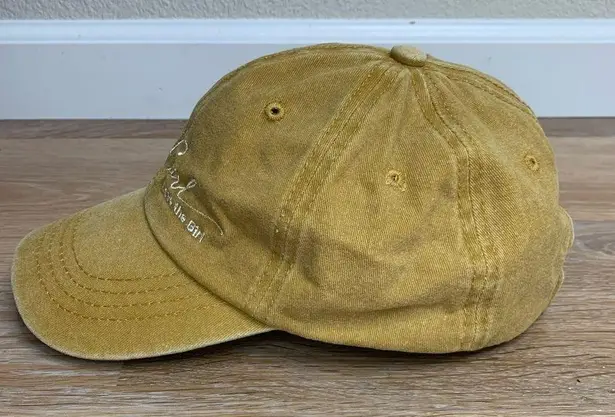 Cali Girl Mustard Yellow Adjustable Strapback Hat