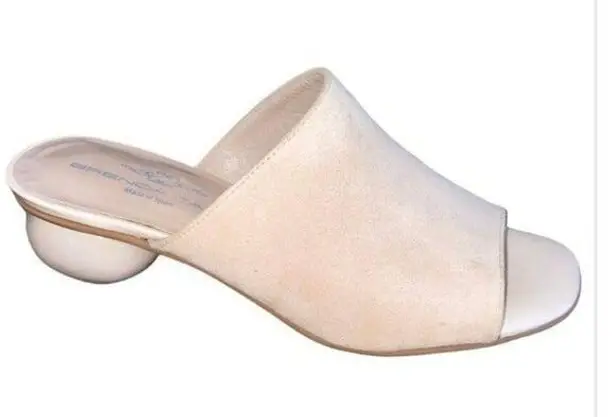 Brenda Zaro Ball Heel Mules In Pale Sand Size 39 (8 US) Woman’s Shoes