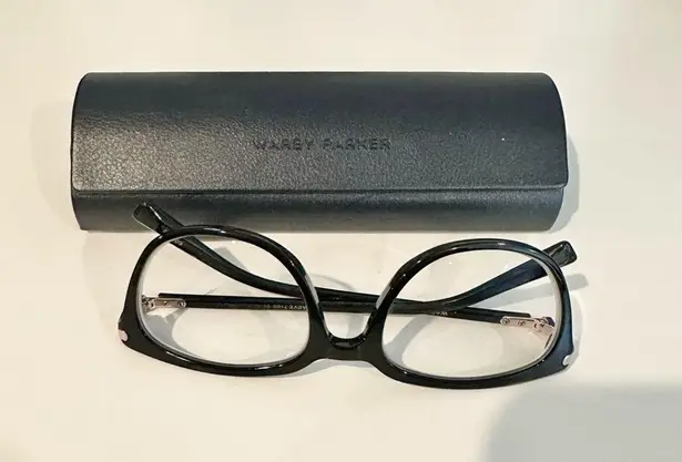 Warby Parker  Maeve Glasses in Jet Black with Rose Gold