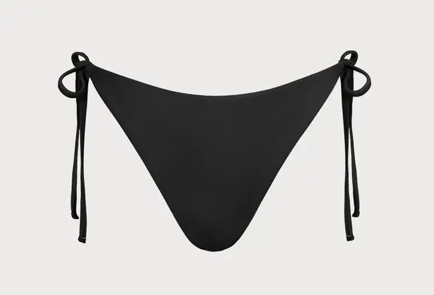 BERLOOK ECONYL® Black Tie Bikini Bottom ONLY 02 Size M