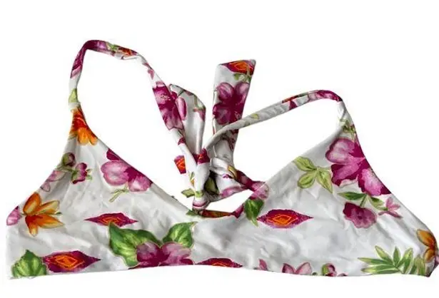 frankie's bikinis Frankie’s Bikinis Floral Tie Back Bikini Swim Top