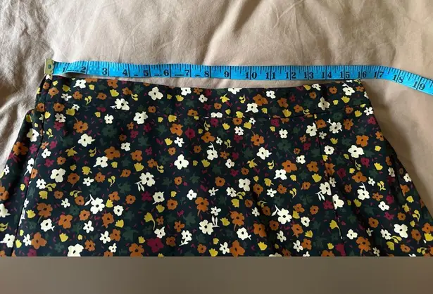 Elodie Floral Slit Midi Skirt Large Spring Summer Office Work Casual