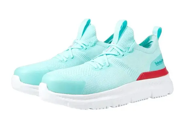 NWT TIMBERLAND Setra Knit Composite Safety Toe SNEAKERS Blue Size 9.5