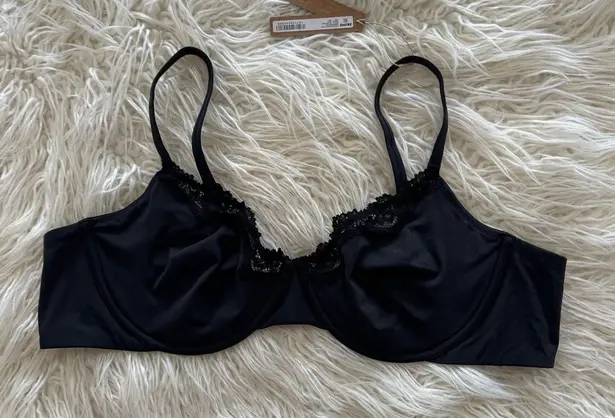 SKIMS Fits Everybody Lace Underwire Bra Onyx Size 44B