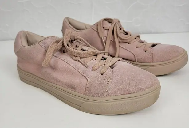 LFL by Life Womens Shoes Size 8 Baby Pink Suede Lace