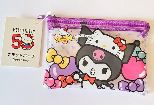Sanrio kuromi Japanese kawaii mini pouch❤️50th anniversary edition!