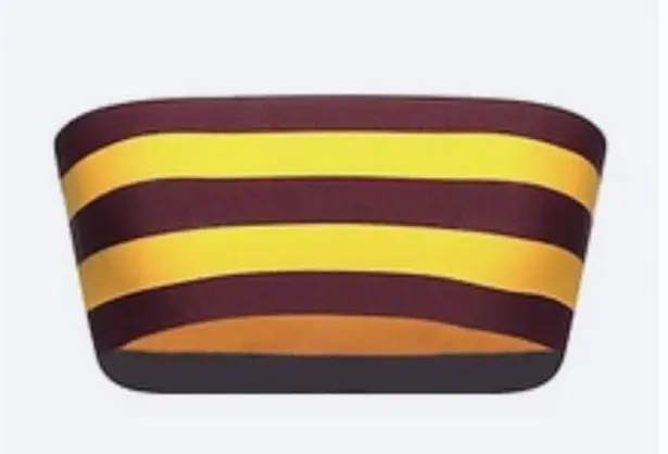 Stella McCartney Stripes Bandeau Bikini Top size 8