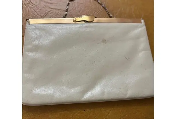 Vintage Clutch light mint green Gold