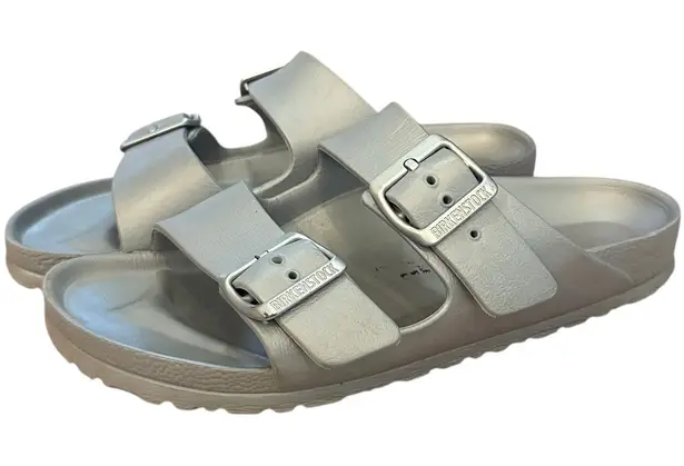 Birkenstock  Arizona EVA Silver Stealth Buckle Sandal Slides Waterproof Recovery - Image 1