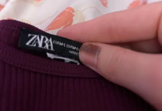 ZARA Maroon Long Sleeve