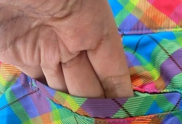 Rainbow plaid Shorts Size 12 Red