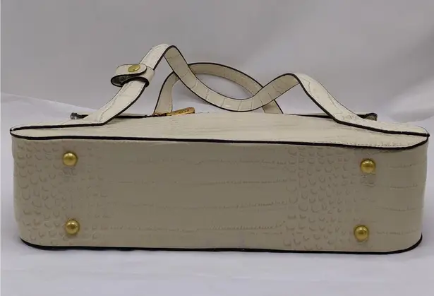 BL. Tiannu Croc Embossed Handbag Shoulder Bag Purse Ivory Cocktail Party Wedding