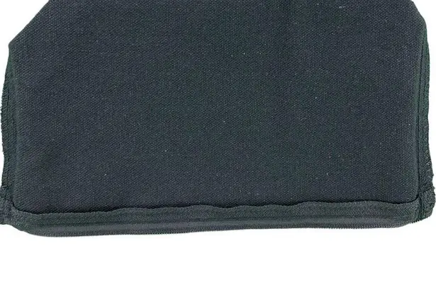 Cute Black Fix My Face Canvas Zip Top Makeup Pouch