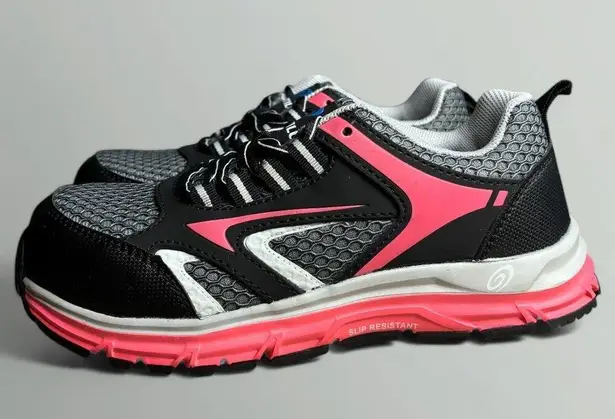 Nautilus Safety Footwear Tempest Low Composite Toe Work Sneakers in Black (Wide) Size 6