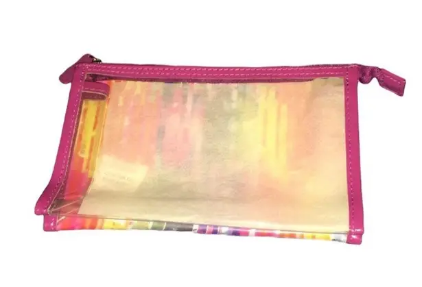 Sephora Makeup Bag Unused plastic rainbow pride travel bag cosmetic new
