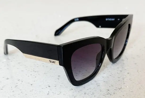 Quay Australia  By The Way Oversized Square Sunglasses Black