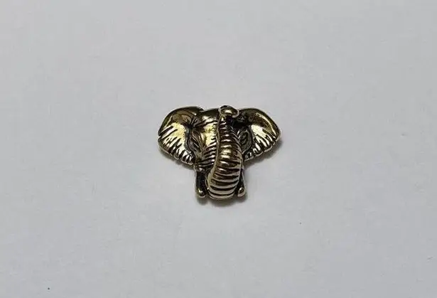 Signed COP 94 Pendant Charm Gold Tone Elephant