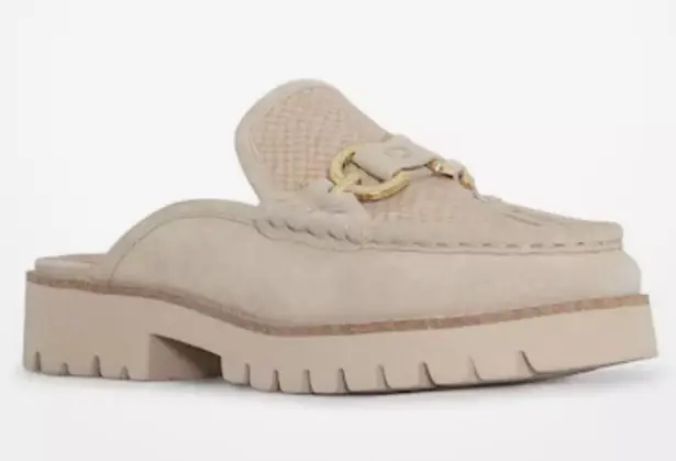 NWOB Donald J. Pliner Beige Women's Elta Mule Size 7.5