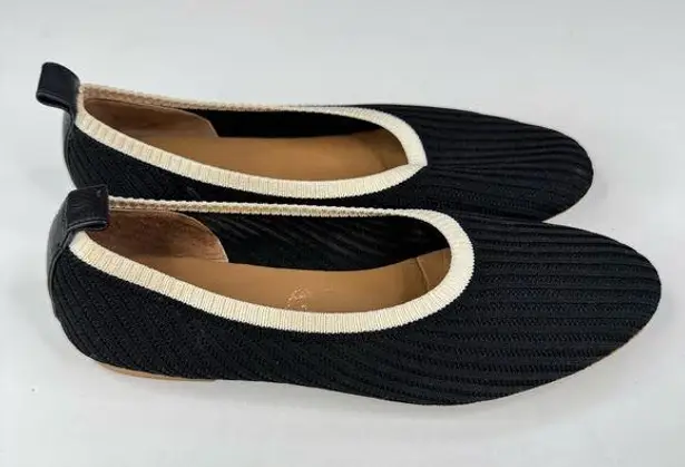 Everlane  ReKnit Day Glove Black and White Ballet Flats Size 8