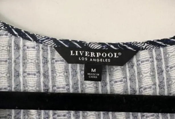 Liverpool EUC Blue V-Neck tank top, US size M