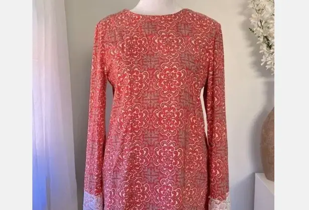 Handmade Darling Vintage Homemade Dress W Lace Trim Sz M Or L (?) 60’s 70’s