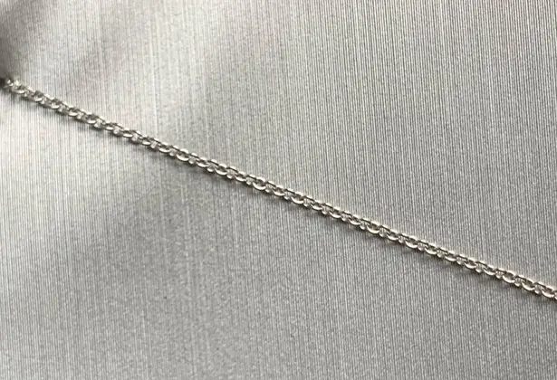 10kt White Gold Heart Diamond Charm with 14k Chain