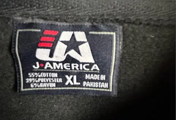 J. America Ohio State Women's XL Black Cropped Hoodie Graphic Casual