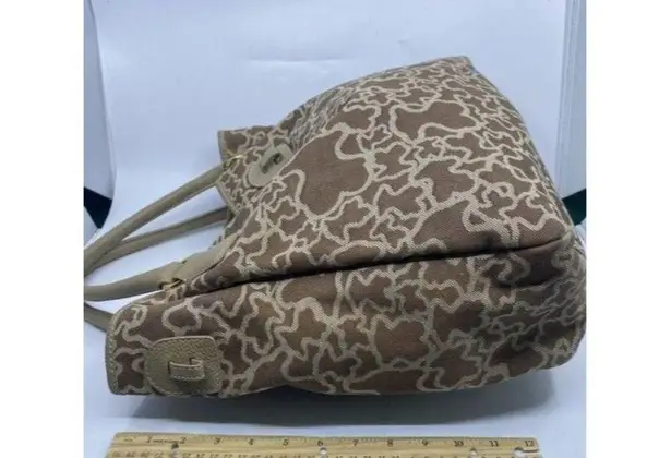 Tous Euc Beige Faux Fur Shoulder Bag