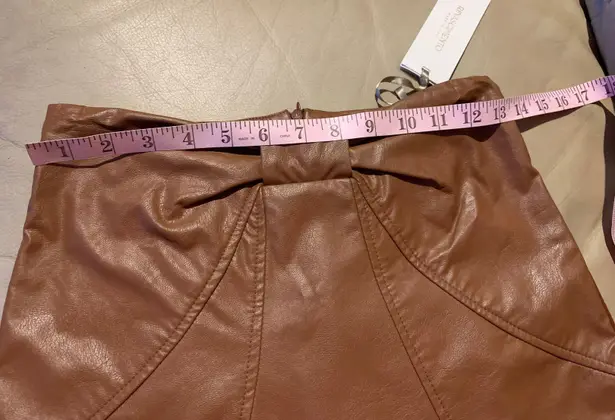 Rinaschimento RINASCIMENTO Faux Leather Mini Skirt Made in Italy