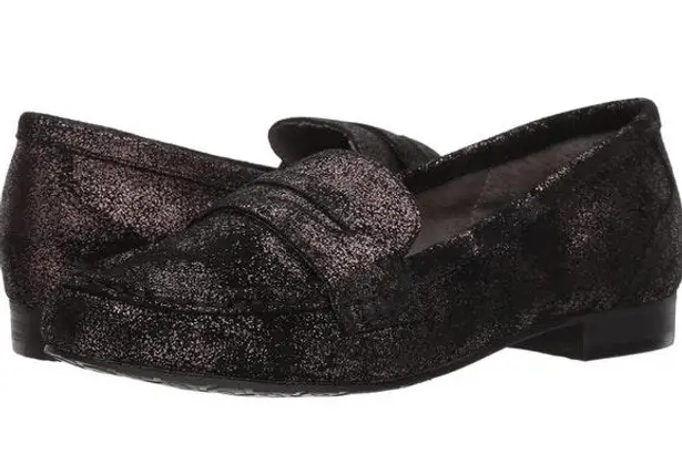 Volatile Lucienne Loafer Black Brown Shimmer 8.5
