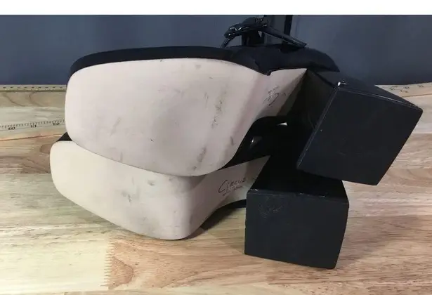 Circus by Sam Edelman Mary Jane Women's 7 Black Patent Leather Square Toe Heels