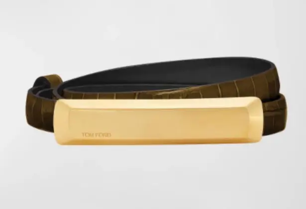 Tom Ford Croc Embossed Belt