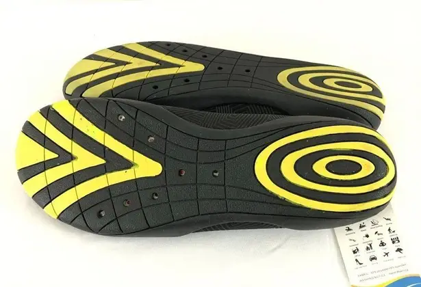 Fantiny Womens Water Shoes Fabric Slip On Black 7