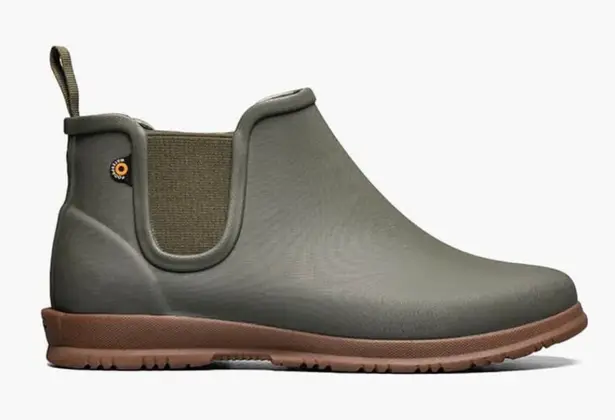 NWOB Sweetpea II Women’s Chelsea Dark Green Ankle Rain Boots Size 6