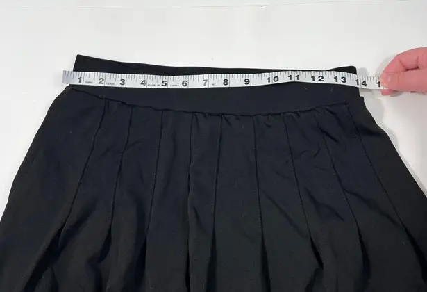 Indero Athletic Indero Active Black Pleated Moisture Wicking Athleisure Skort Tennis Skirt Large