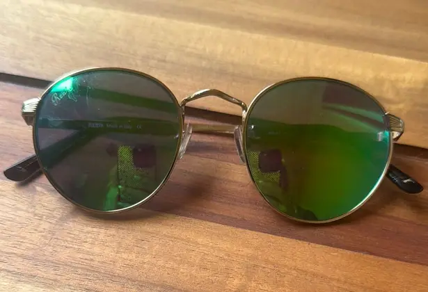 Ray-Ban  Rigby Gold Frame Sunglasses with Green Lenses