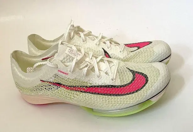 Nike  Air Zoom Victory Track Distance Spikes Shoes White Pink Men's 7/Women's 8.5