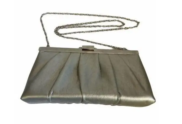 Gunne Sax Vintage Silver Handbag with Chain