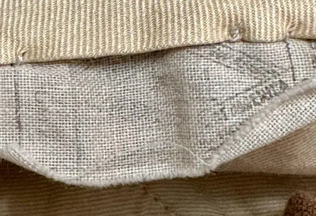 Vintage Brown Velvet Pants 60s 70s Unisex Sz 34x31 Bohemian Hippy Flower Power