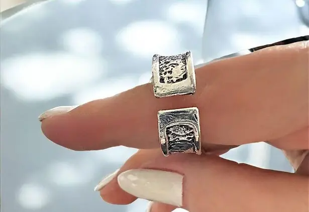 NIB Silver Ram Skull ring, Goat Skull ring, Buffalo Skull, Sheep Skull ring, Vin