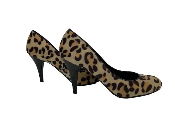 Fergalicious Women’s Cheetah Fuzzy Heels