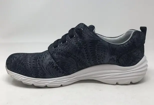 Align Velocity Black Swirl Leather Nurse Healthcare nonslip sneakers shoes 9.5 W