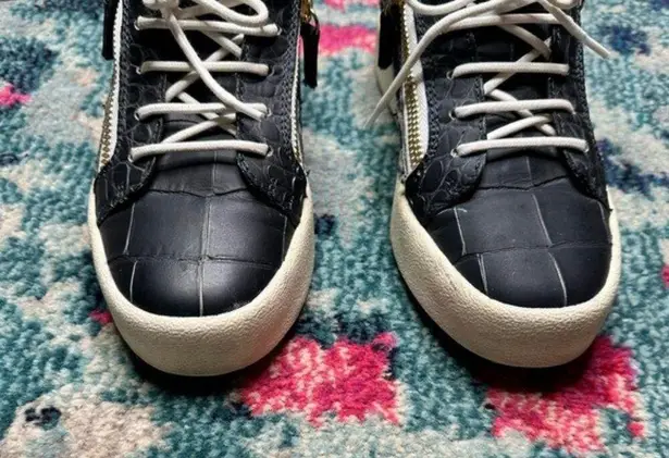 Giuseppe Zanotti Blue Croc Sneakers