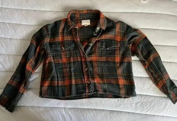 American Eagle Outfitters Cropped Flannel