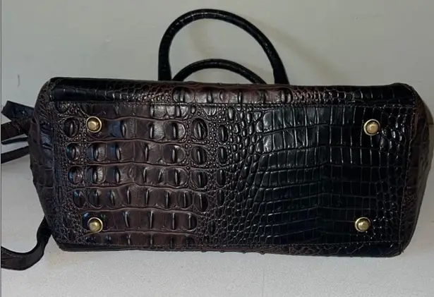 Brahmin Crocodile-Embossed Handbag