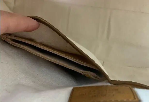 DARK'S Designs in Leather Tote American Bison Leather Made in USA Brown